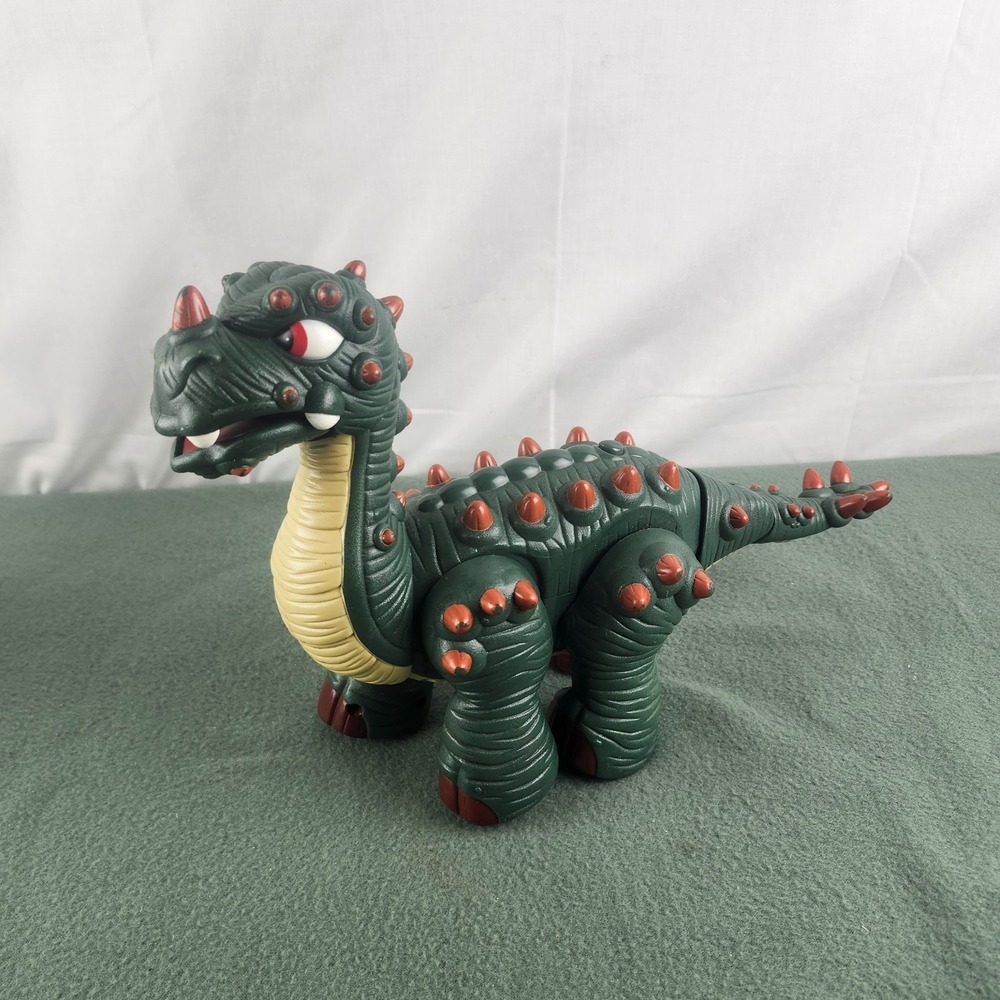Fisher Price Imaginext Spike Jr Ultra Dinosaur 12" Figure Walks Sounds TESTED